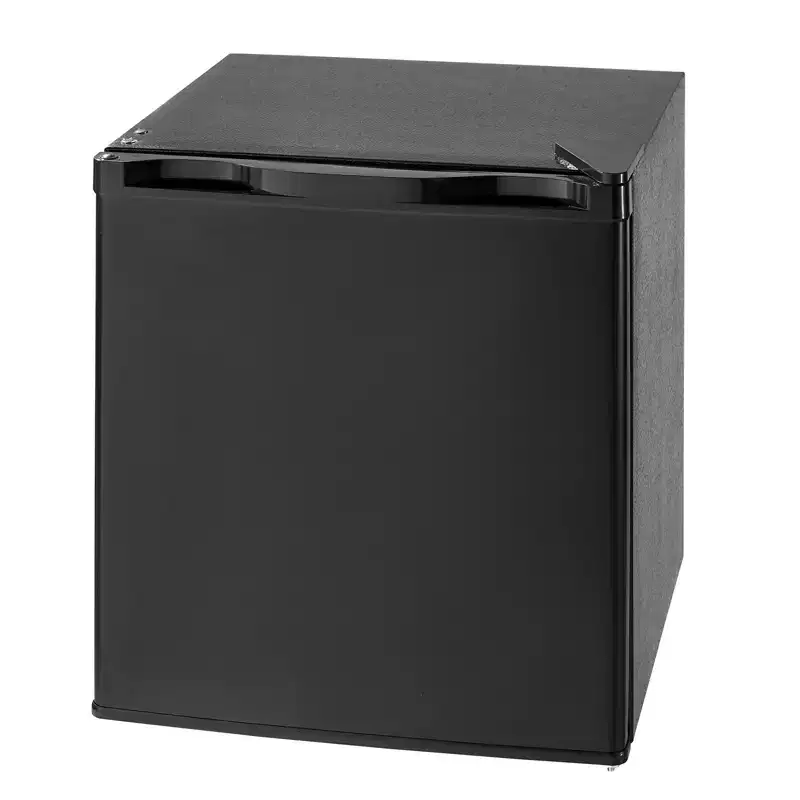 VEVOR Mini Fridge, 1.6 Cu.Ft, Single Door Compact Refrigerator, Metal Shelf, Energy Efficient Small Refrigerator,Reversible Door, Low Noise,Black