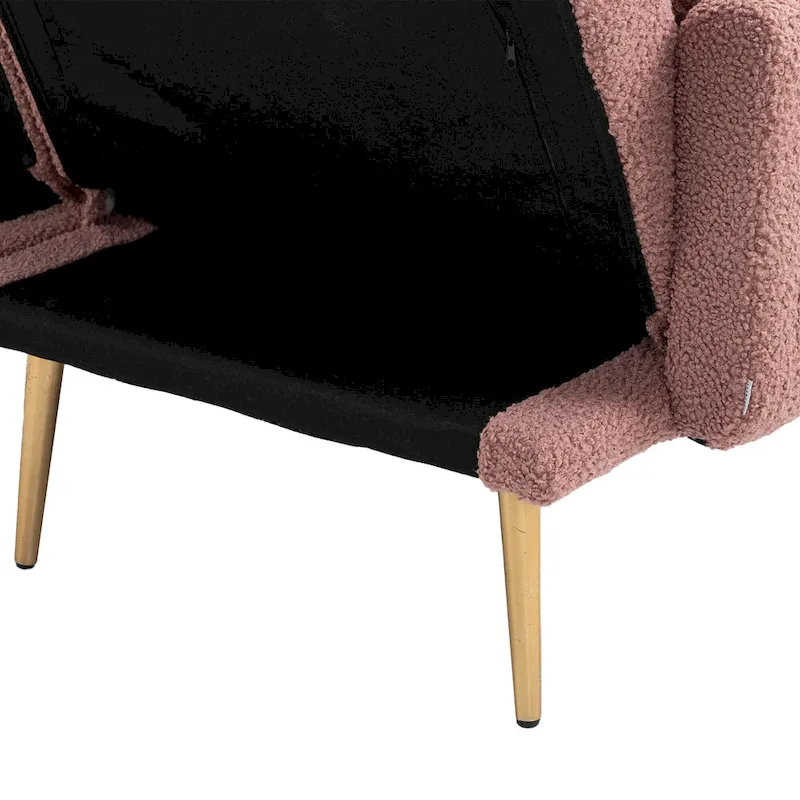 Linen Modular Sofa Section Armless Accent Chair