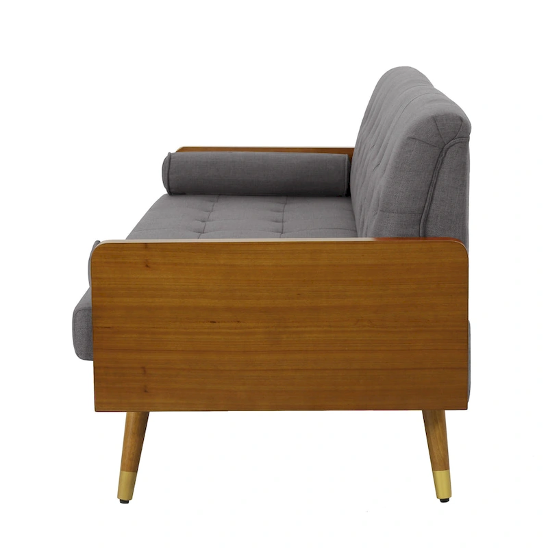 Jalon Tufted Fabric Sofa by Christopher Knight Home