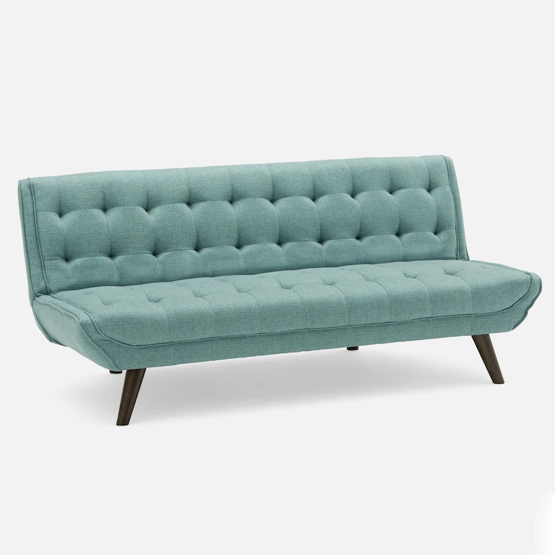 Modern Armless Fabric Adjustable Folding Sofa Bed - 71.06*22.05*32.09 inches
