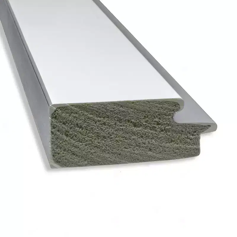42" x 30" Eva White Framed Wall Mirror Silver - Amanti Art: Modern Beveled, No Assembly Required