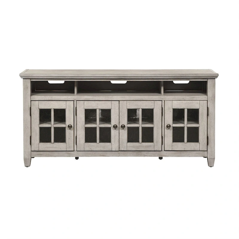 Heartland Antique White Tobacco Entertainment TV Stand