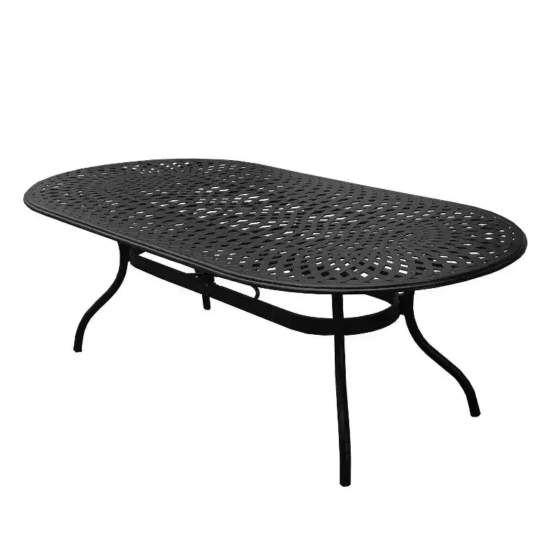 9pc Outdoor Dining Set: UV-Resistant Aluminum Frame & Chairs - Oakland Living