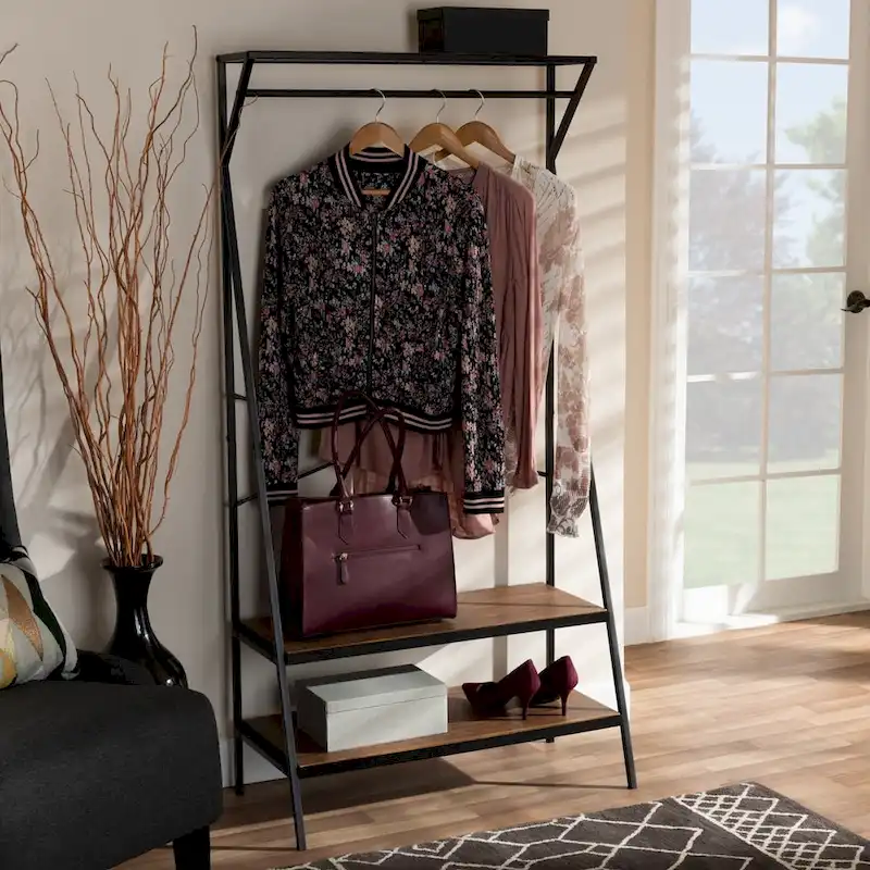 Vintage Rustic Industrial Entryway Coat Hanger