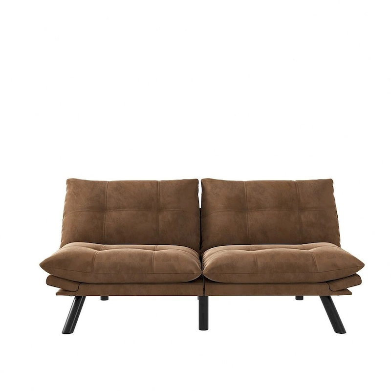 Modern Upholstered 2-Seater Sofa Bed with Adjustable Backrest and Armrests - 70:l