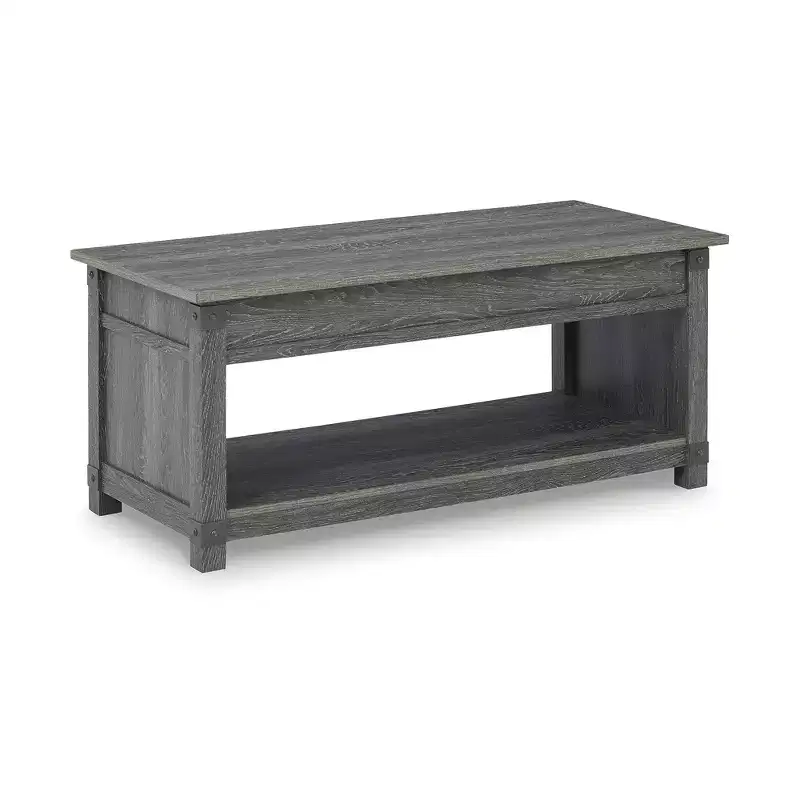Signature Design by Ashley Casual Freedan Lift-Top Coffee Table Grayish Brown
