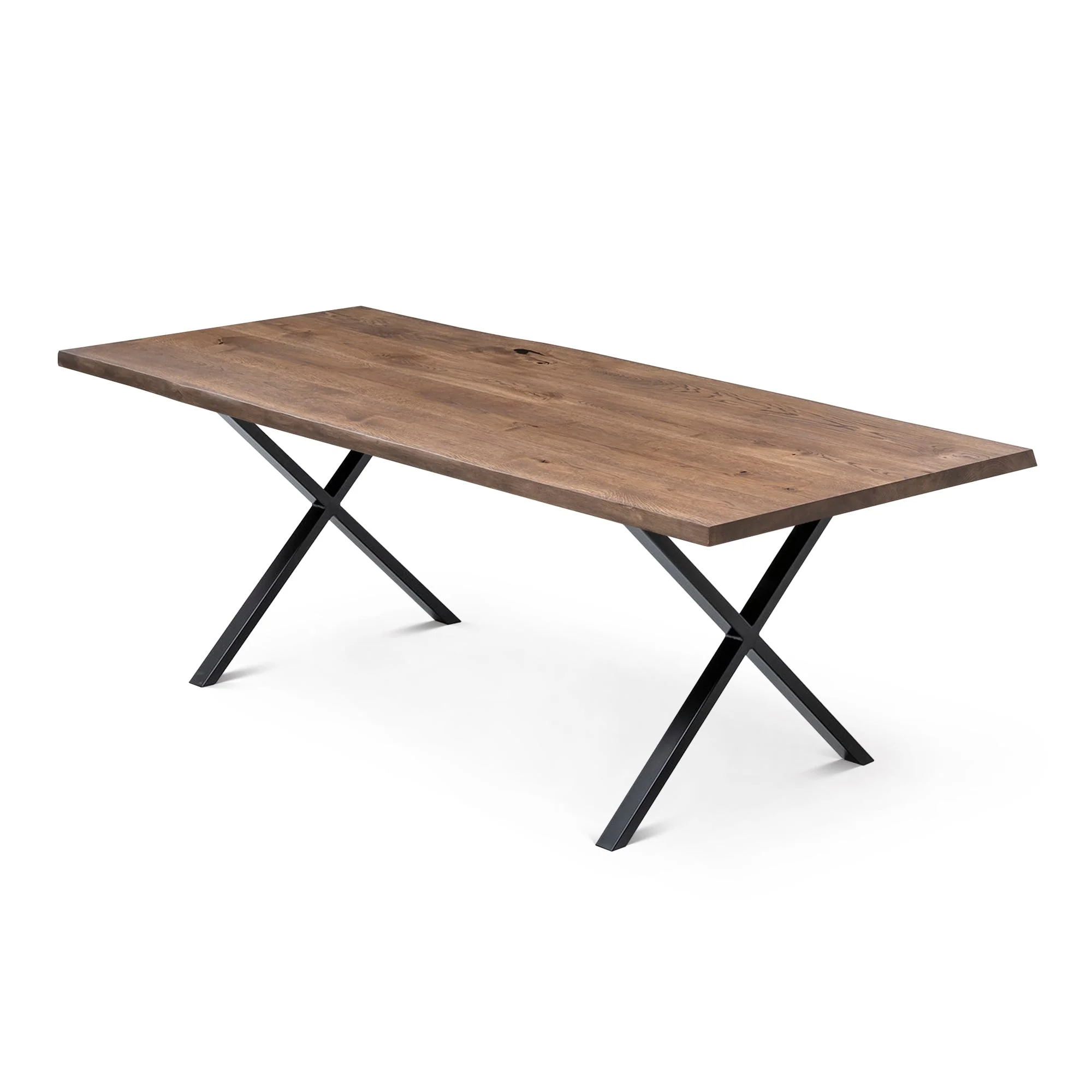 Oak Dining Table in Chocolate - Handcrafted from solid wood - this exquisite dining table in dark oak is a stunning addition to