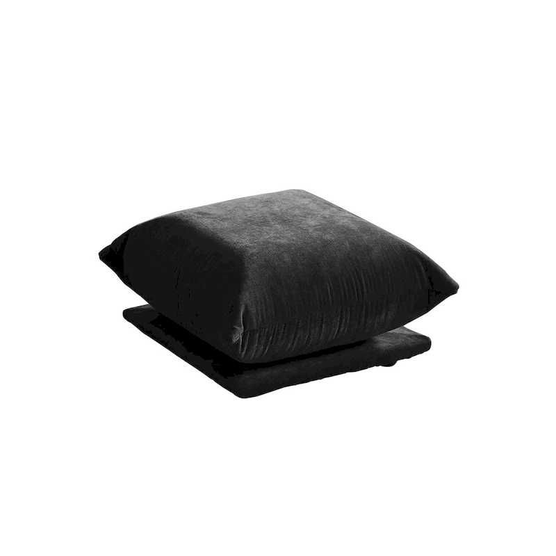 Chenille Fabric Sectional Sofa U-shaped 4-seats Sofa with 2 Ottomans
