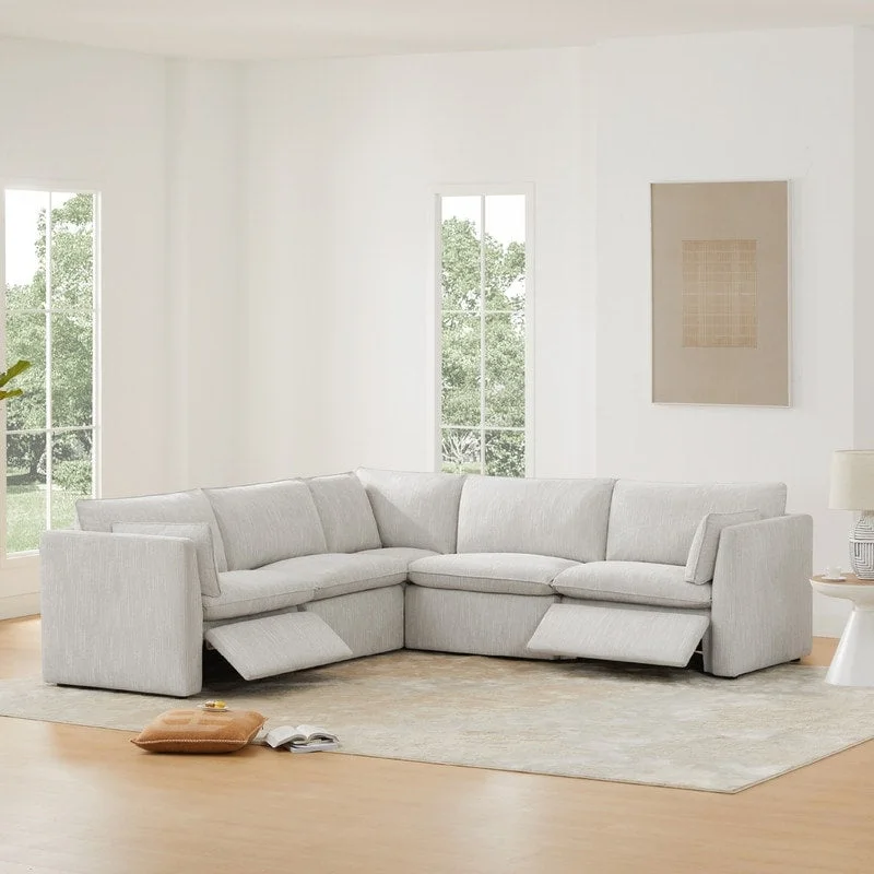 Cypress 107 W Power Reclining Sectional Sofa Couch