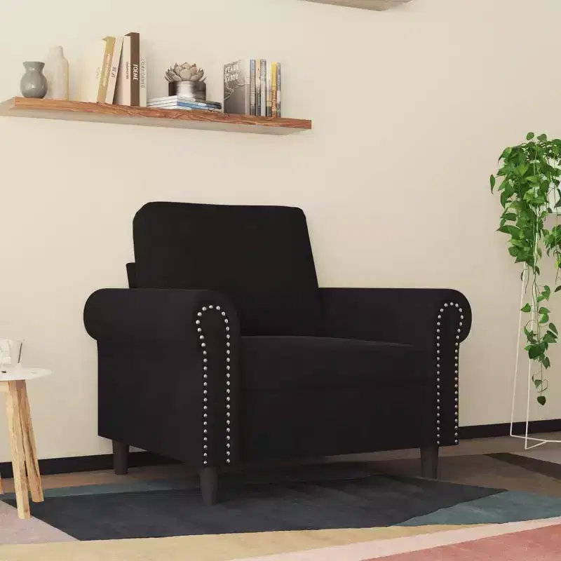 Sofa Chair Accent Upholstered Club Armchair for Living Room Velvet