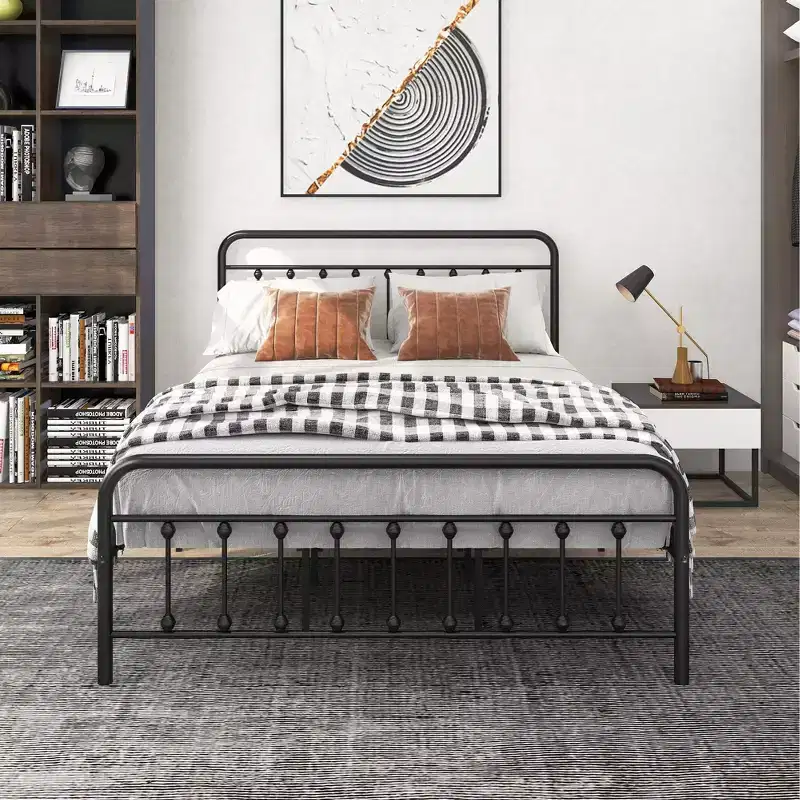 Bronte Modern Metal Platform Bed Frame