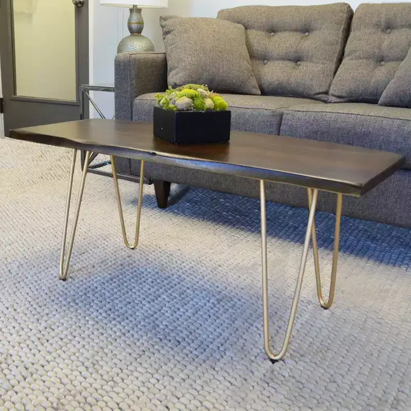 Carolina Living Langdon Live Edge Coffee Table/Bench