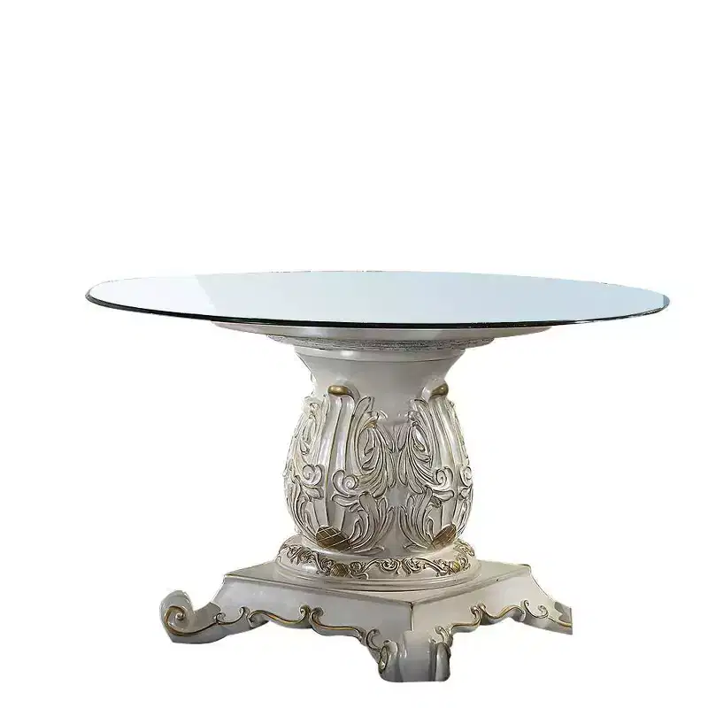 Vendome Dining Table Antique Pearl Finish - Acme Furniture