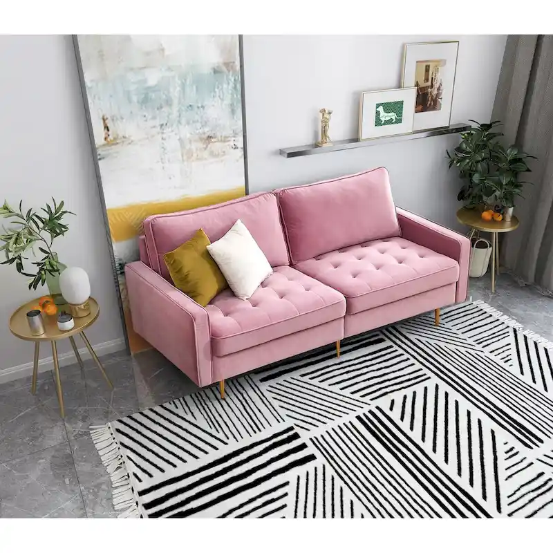 Velvet Fabric Sofa