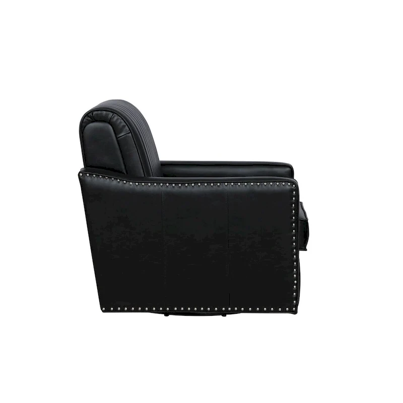 Carlota Faux Leather 360 Swivel Accent Chair