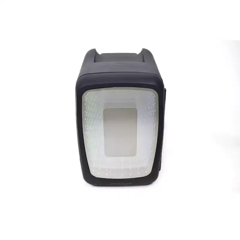 Frigidaire 0.14 cu ft 6 Can Mini Retro LED Light Up Beverage Countertop Mini Refrigerator: ETL Listed, 55W, Thermoelectric