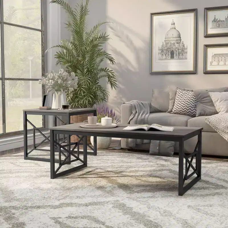 2pc Daxton Coffee and End Table Set - miBasics