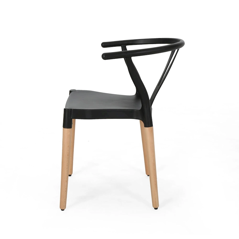Mountfair Modern Wood Leg Dining Chairs (Set of 2) by Christopher Knight Home