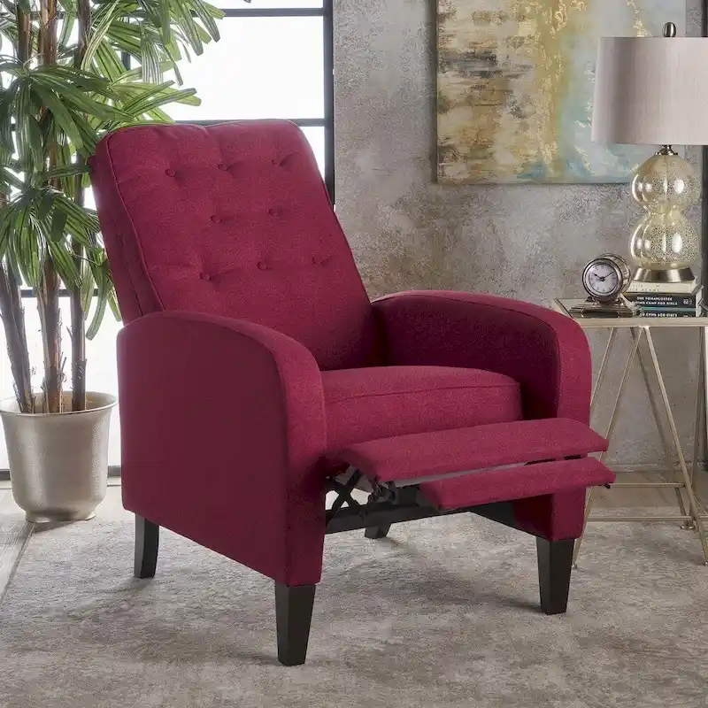 Tufted Fabric Recliner