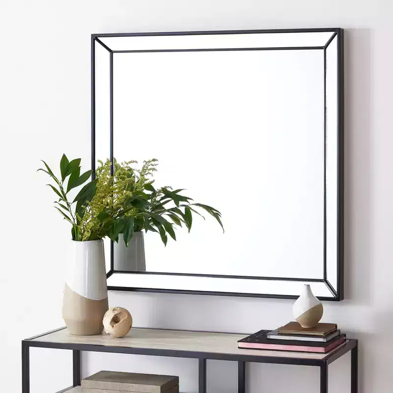 Round Brass Iron Wall Mirror
