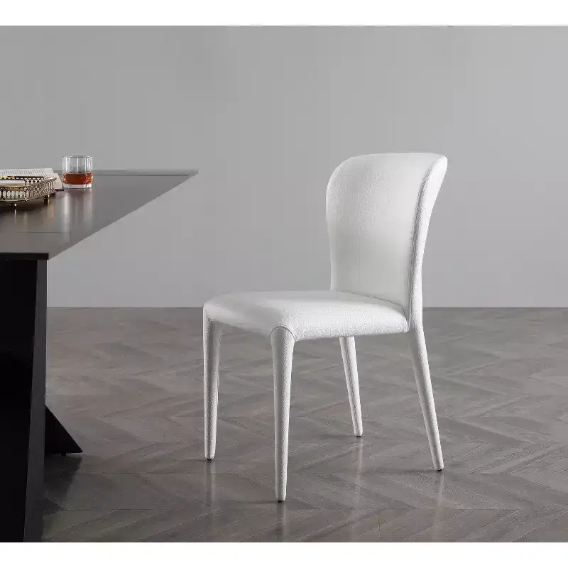 HomeStock 33 in. Black Faux Leather Dining Chair Set of 2 for a Modern Accent Chair comfortable family gatherings