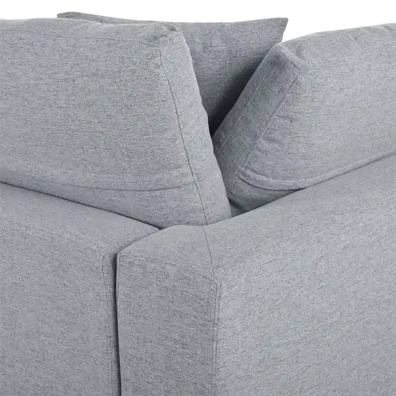 Merax Modern Large U-Shape Sectional Sofa, 2 Large Chaise with Removable Ottomans
