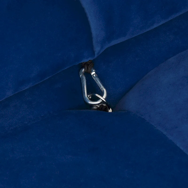 Blue Velvet Upholstered Sectional Sofa