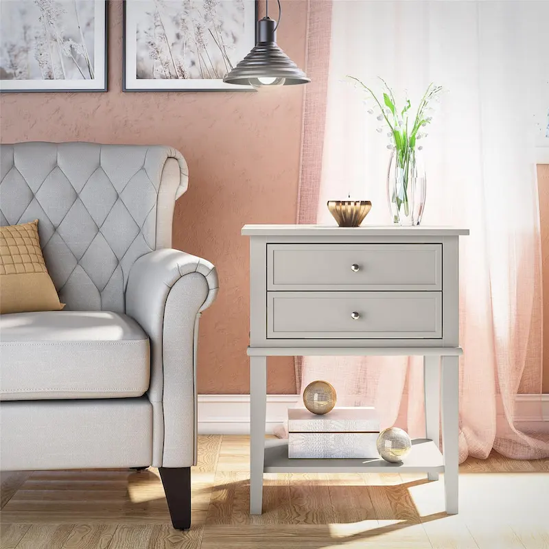 Accent Table with 2 Drawers