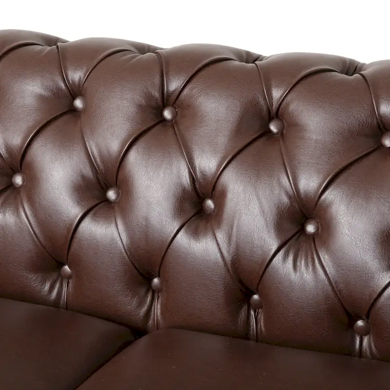 Castalia Nailhead Trim Chesterfield Sofa by Christopher Knight Home - 78.75 L x 33.50 W x 28.00 H