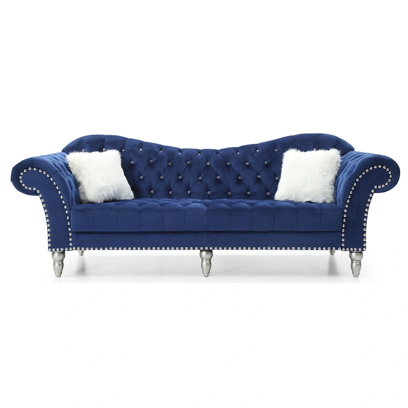 Wilshire Velvet Tufted Sofa