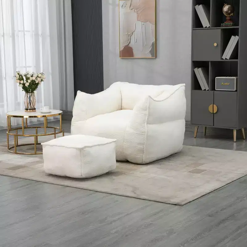 MAYEERTY Bean Bag Chair Lazy Sofa/Footstool for Adults/Kids (Indoor/Outdoor Use)
