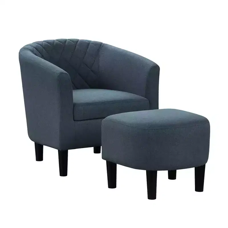 Breighton Home Take a Seat Roosevelt Accent Chair with Ottoman