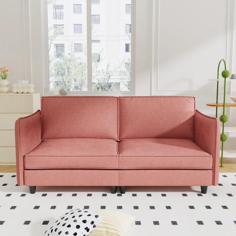 Christopher Knight Home - Hadley 74.27 Loveseat Sofa with Mid-Century Modern Design