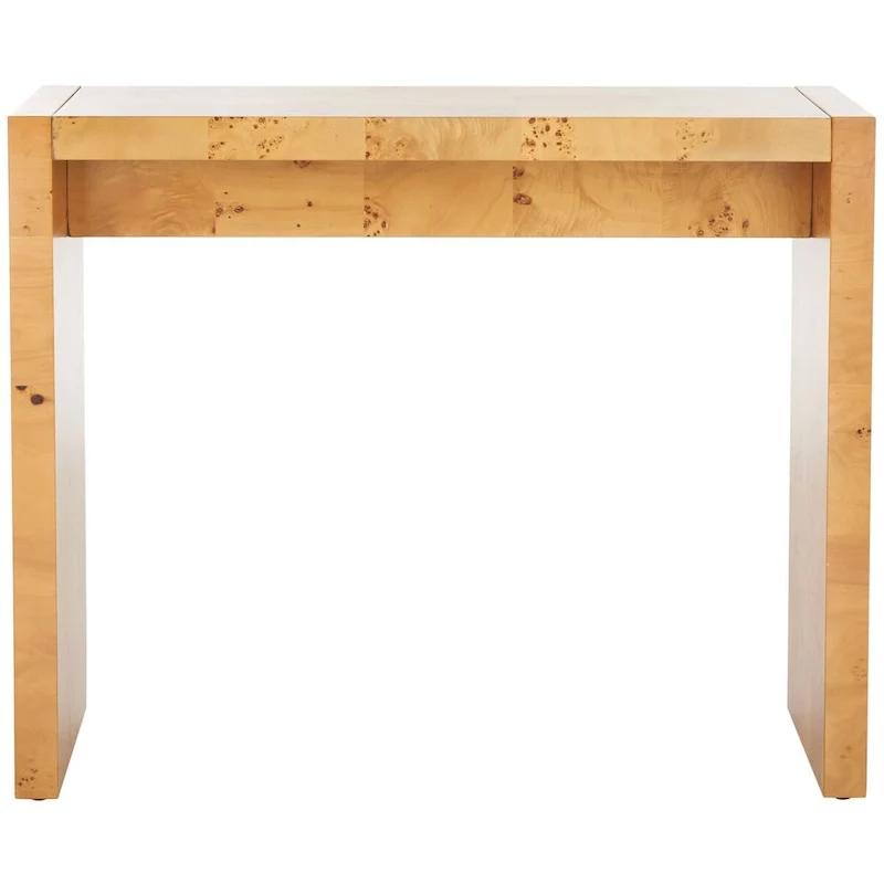 Natural Burl Wood Console Table for 1, 34