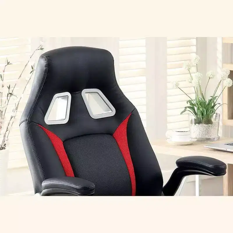 Adjustable Ergonomic Gaming Chair 360 Swivel with Wheels, Black/Red, for Office & Home