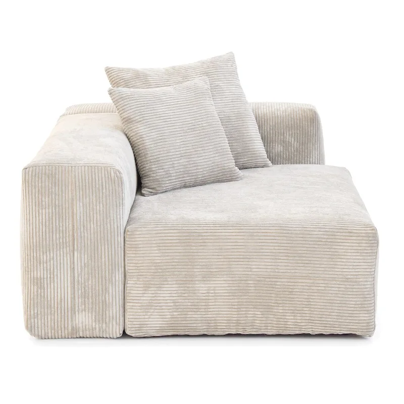 U-Shaped Luxurious Modular Sectional Couch with Chaise Ottoman