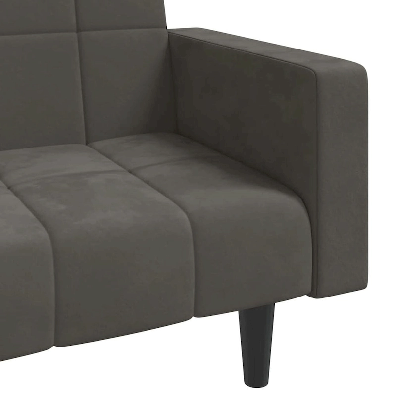 vidaXL 2-Seater Sofa Bed Upholstered Convertible Sleeper Sofa Couch Velvet - 86.6 x 33.3 x 27.2