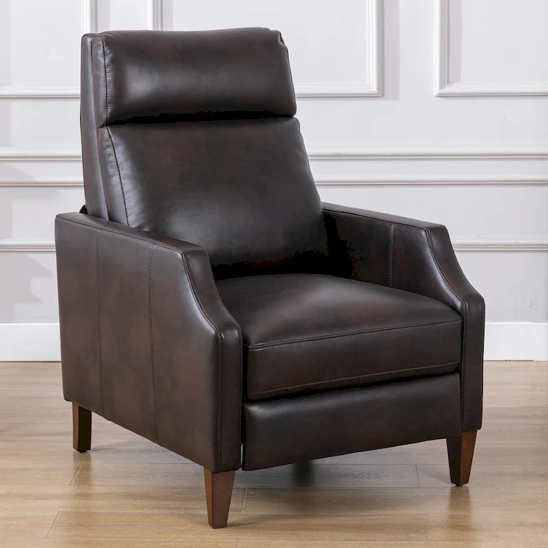 Brooklyn Faux Leather Push Back Recliner by Greyson Living