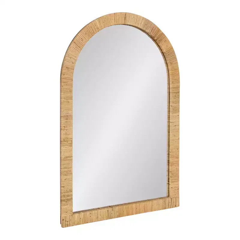 Arch Framed Wall Mirror 20x30 Natural