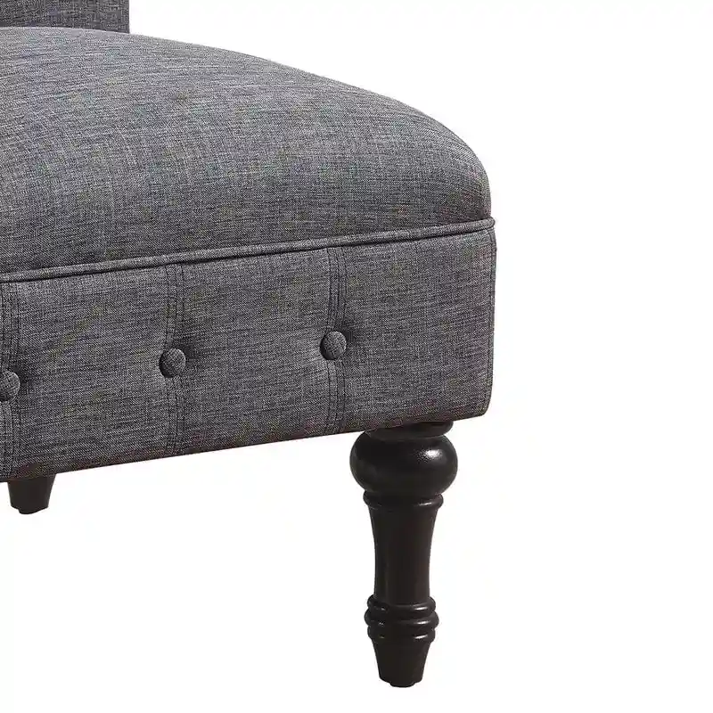 Rosevera LaGuardia Slipper Chair, Chesterfield, Armlesschair