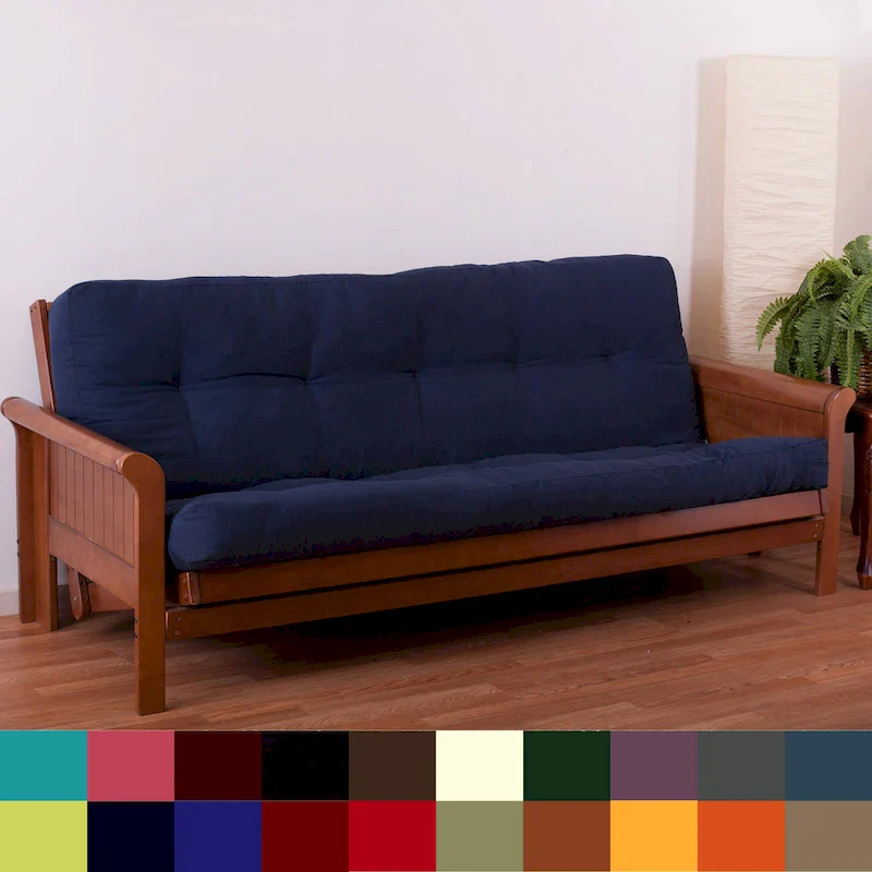 6-inch Thick Twill Futon Mattress (Twin, Full, or Queen)