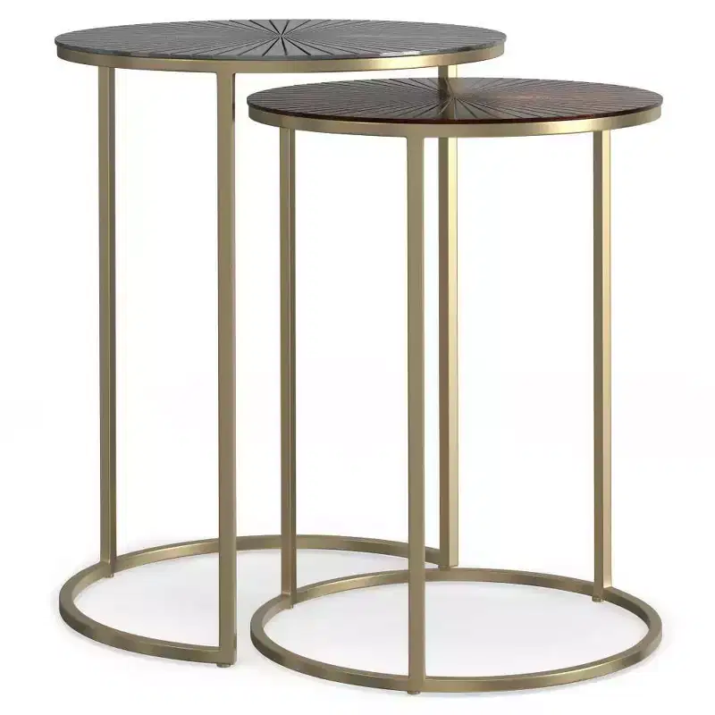 Nesting Tables Antique Nickel/Antique Copper