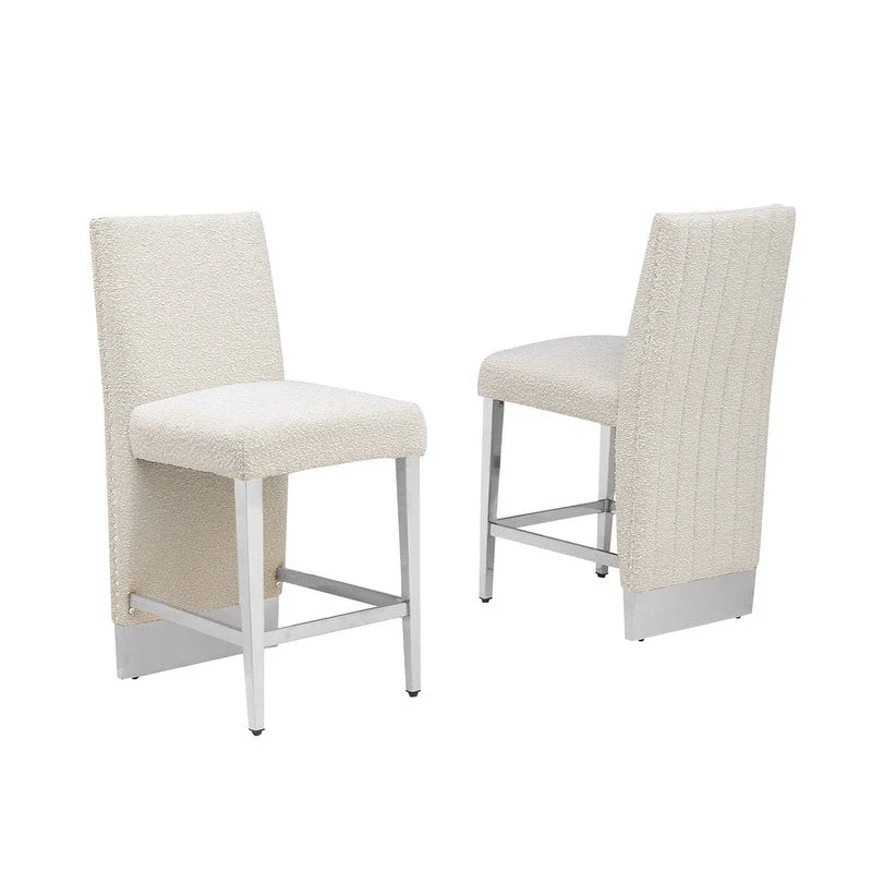 Best Quality Furniture Pleated Chrome Nailhead Trim Chair - N/A