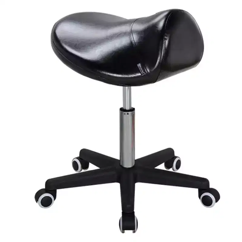 Ergonomic Swivel Saddle Stool Adjustable Height