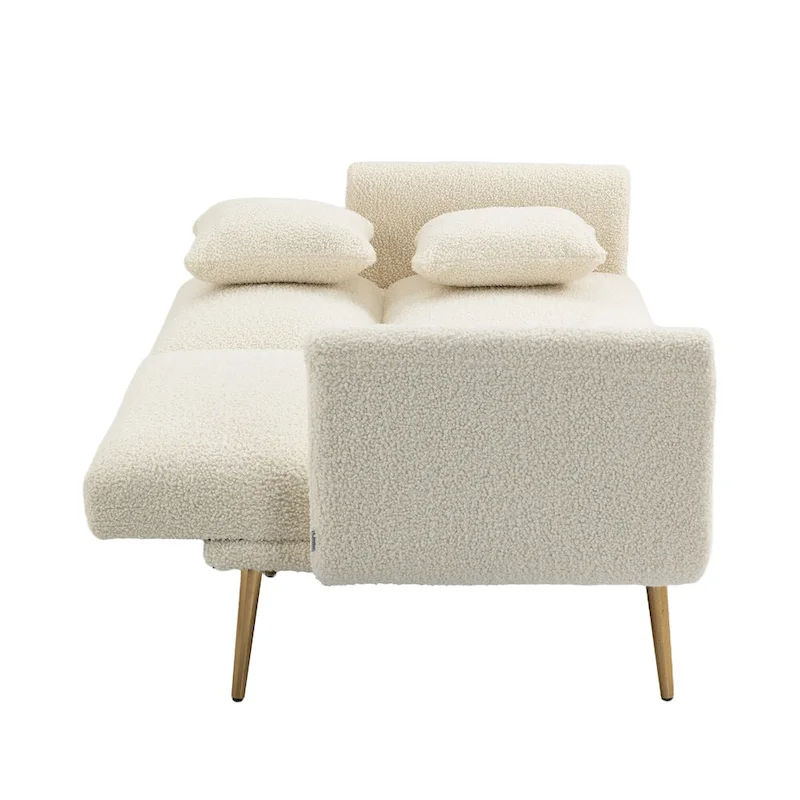 Linen Modular Sofa Section Armless Accent Chair