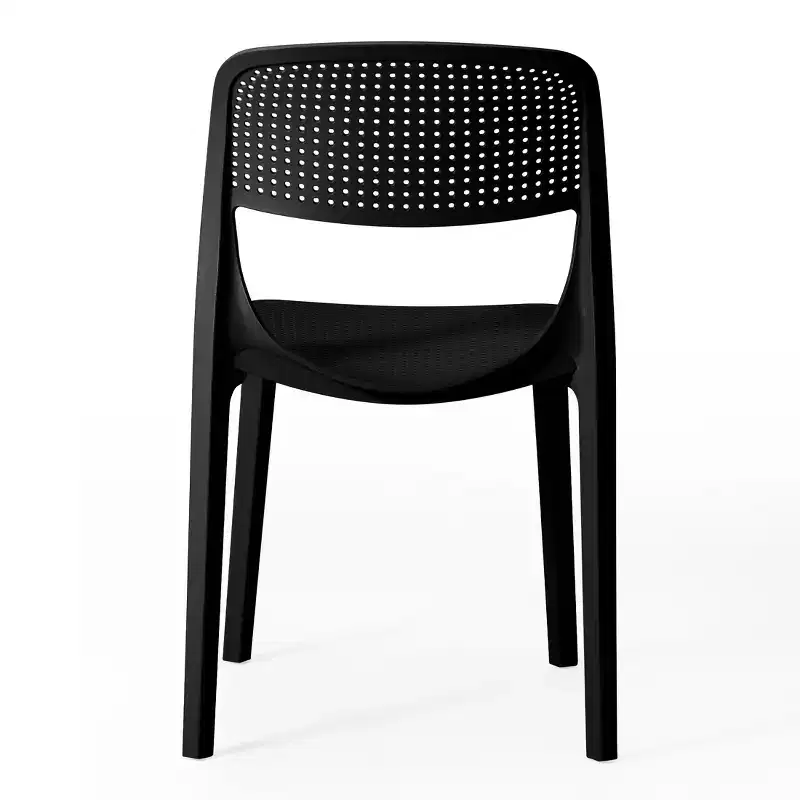 WestinTrends Playa Modern Stackable Plastic Resin Patio Dining Side Chair (Set of 2)