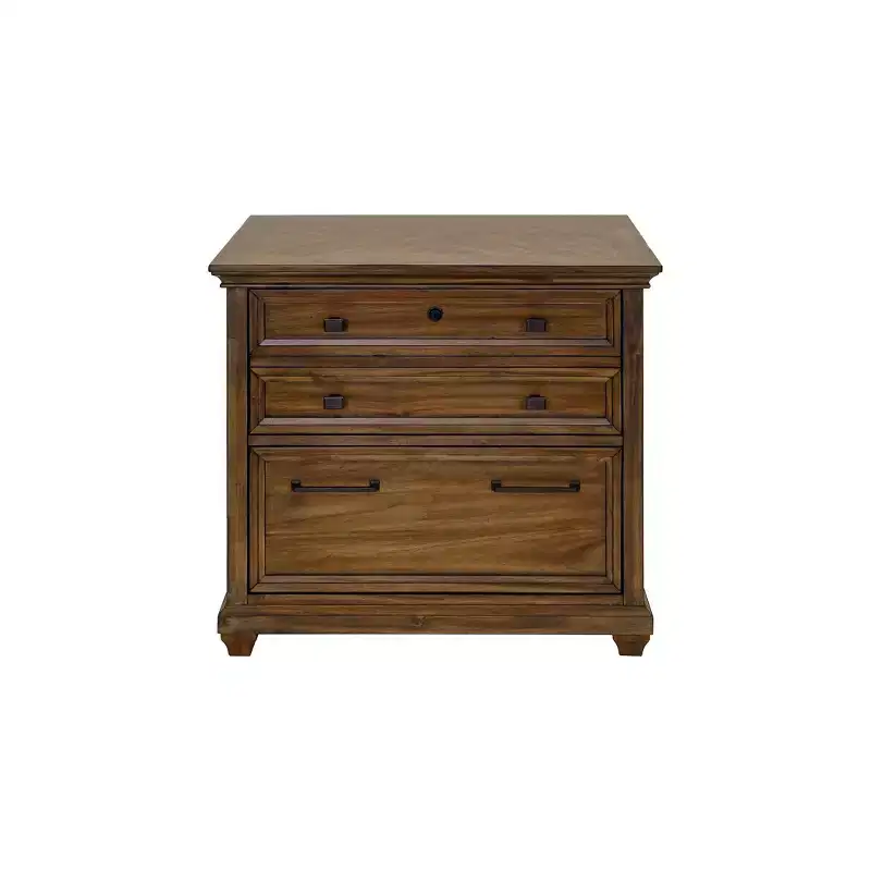 Porter Traditional Wood Lateral File Brown - Martin Furniture: 2-Drawer, No Assembly, 34"W x 22"D x 30"H