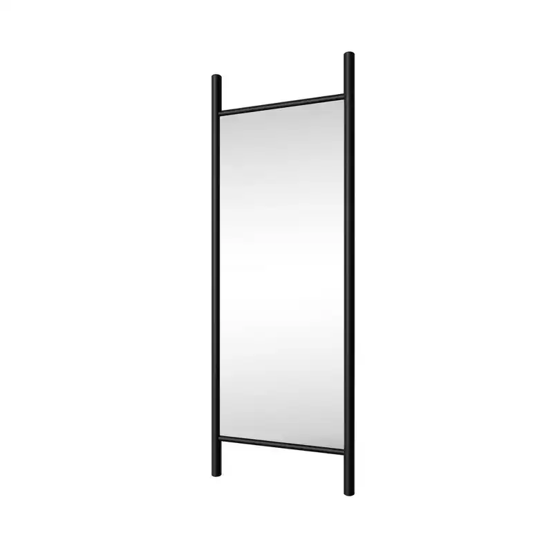 PexFix 21 in. W x 64 in. H Ladder-Style Solid Wood Framed Mirror in Brown