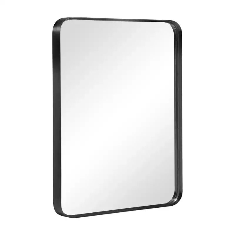 Dovelina Wall Mounted Mirror Rectangle Metal Framed Bathroom Vanity Mirror