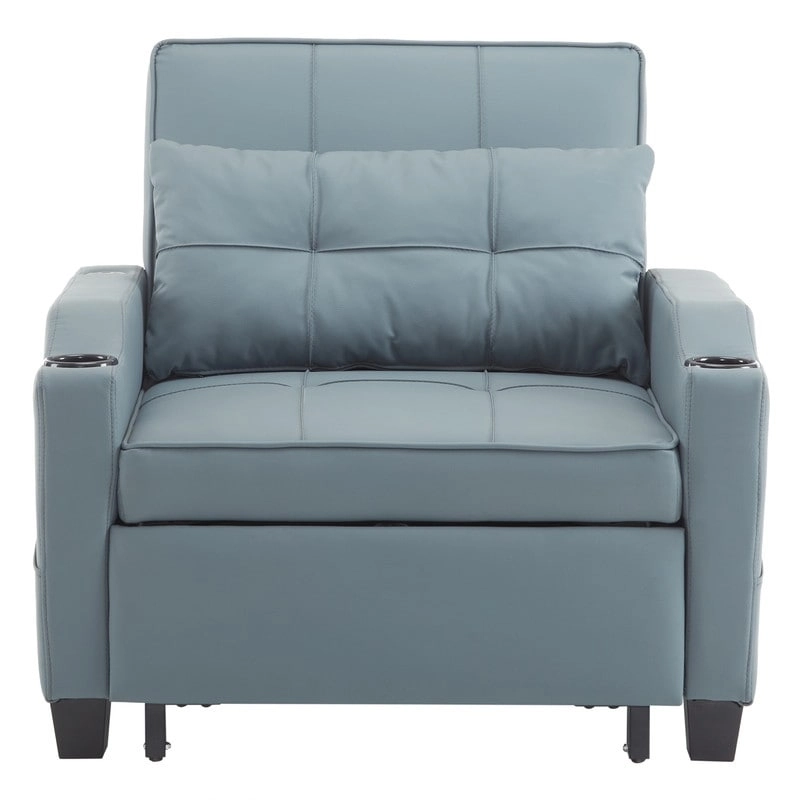 Chair Bed, Sleeper Sofa Chair Bed 3 in 1, Adjustable Recliner,Armchair, Sofa, Bed, Linen